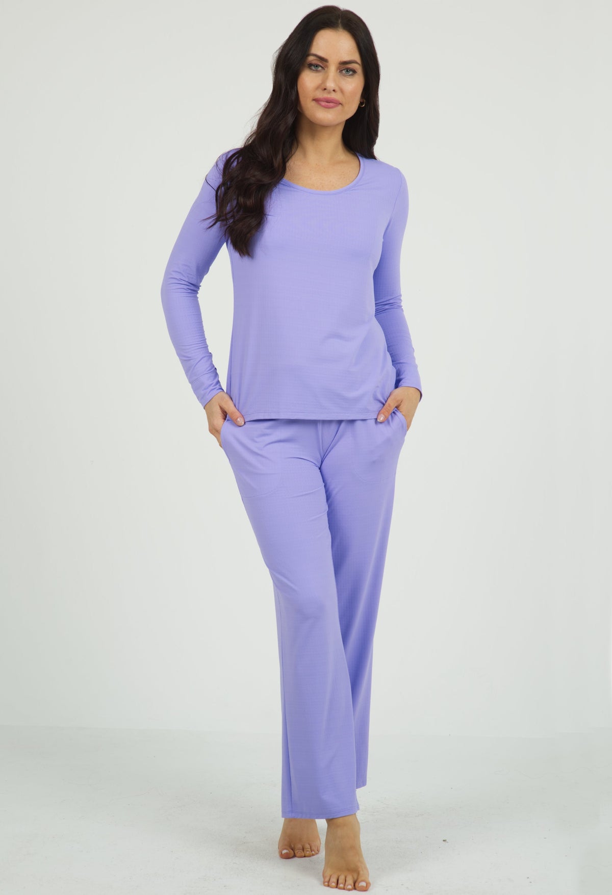 Solid Pajama Set - 36000