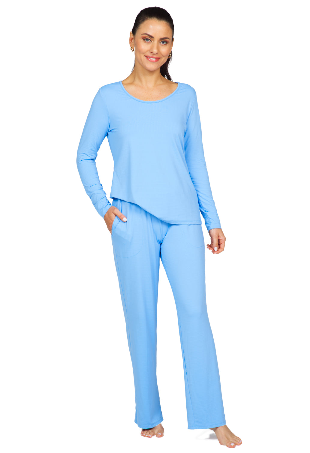 Solid Pajama Set - 36000